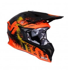 Casco Just1 J-39 Storm Negro Naranja |60600402510090|