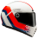 Casco Hjc V10 Fq20 Retro Blanco Rojo Azul |10462106|