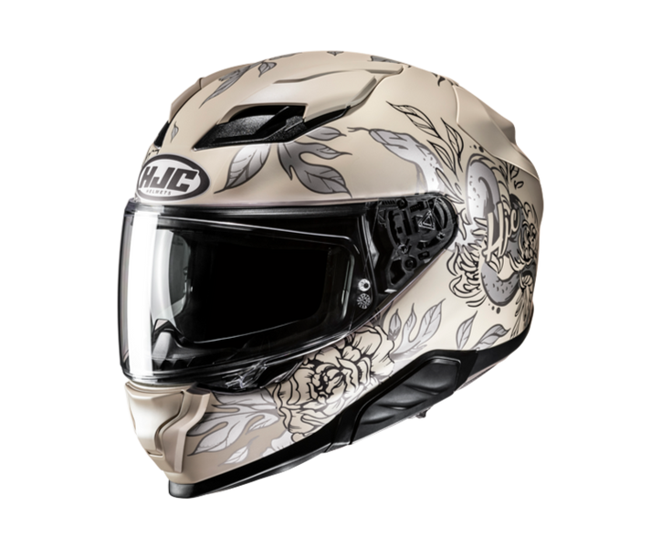 Casco Hjc F71 Eliz Beige Gris |15937906|