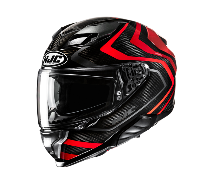 Casco Hjc F71 Carbon Nevio Negro Rojo |15950106|