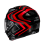 Casco Hjc F71 Carbon Nevio Negro Rojo |15950106|