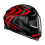 Casco Hjc F71 Carbon Nevio Negro Rojo |15950106|