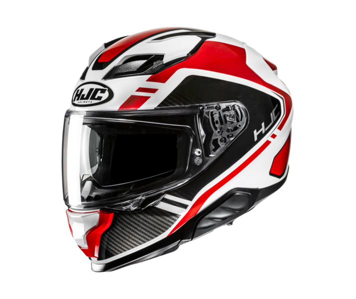 Casco Hjc F71 Tozz Negro Blanco Rojo |15990106|