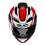 Casco Hjc F71 Tozz Negro Blanco Rojo |15990106|