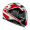 Casco Hjc F71 Tozz Negro Blanco Rojo |15990106|