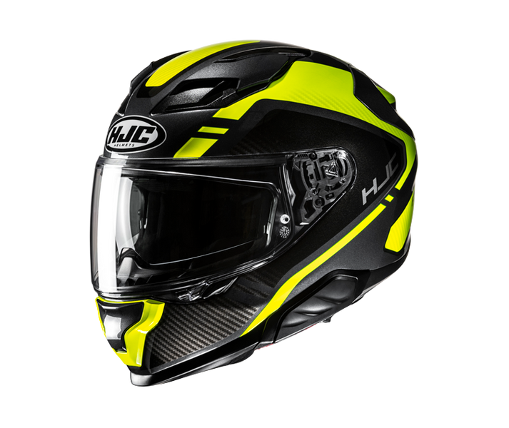 Casco Hjc F71 Tozz Negro Amarillo Fluor |15990306|
