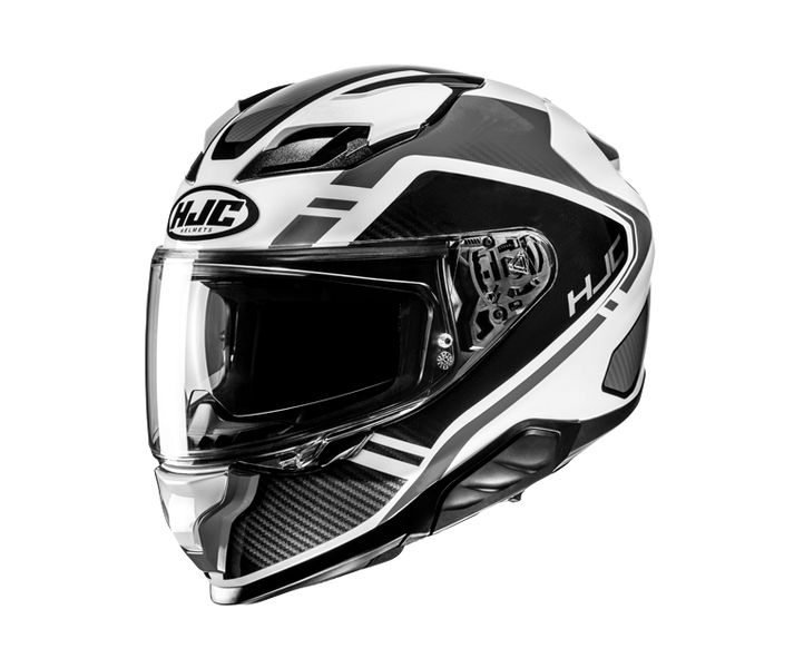 Casco Hjc F71 Tozz Negro Blanco Gris |15990506|