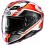 Casco Hjc F71 Tozz Negro Blanco Naranja |15997606|