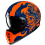 Casco Hjc V60 Flame Naranja Azul |17472706|
