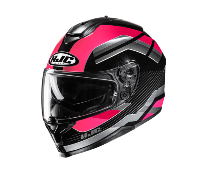 Casco Hjc C70N Belis Negro Gris Rosa |18470806|