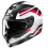 Casco Hjc C70N Belis Blanco Negro Rojo |18477106|