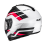 Casco Hjc C70N Belis Blanco Negro Rojo |18477106|