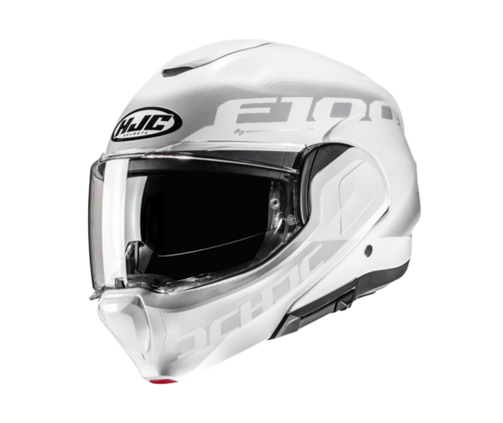 Casco Hjc F100 Hetal Blanco Gris |18931006|