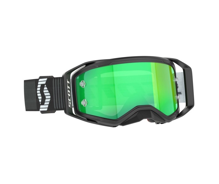 Máscara Scott Prospect 2.0 Blanco Negro Lente Verde