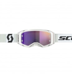 Máscara Scott Prospect 2.0 Negro Blanco Lente Violeta