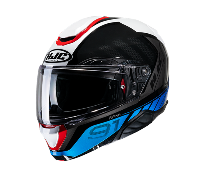 Casco Hjc Rpha91 Rafino Negro Blanco Azul |14752105|