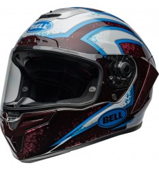 Casco Bell Race Star Dlx Flex Xenon Gloss Rojo Plata |8008957009|