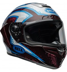 Casco Bell Race Star Dlx Flex Xenon Gloss Rojo Plata |8008957009|