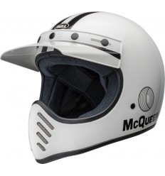 Casco Bell Moto 3 Steve McQueen Blanco brillo Negro |8008976001|