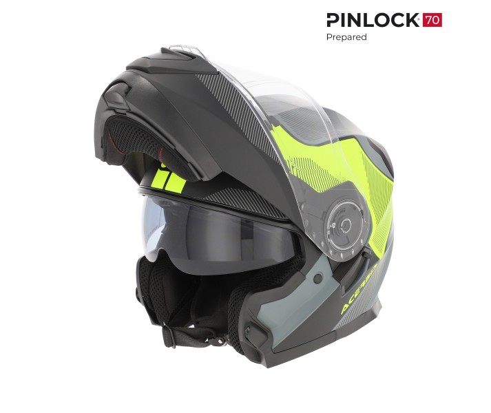 Casco Acerbis Serel Negro Amarillo Fluor |0025201.457|