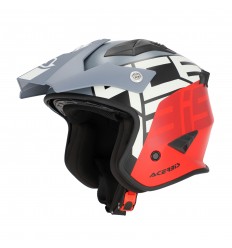 Casco Acerbis Jet Aria Graphic Gris Rojo |0026602.295|