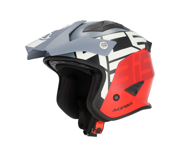 Casco Acerbis Jet Aria Graphic Gris Rojo |0026602.295|
