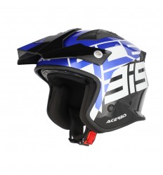 Casco Acerbis Jet Aria Graphic Negro Azul |0026602.316|