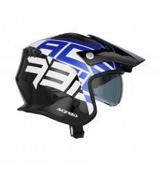 Casco Acerbis Jet Aria Graphic Negro Azul |0026602.316|