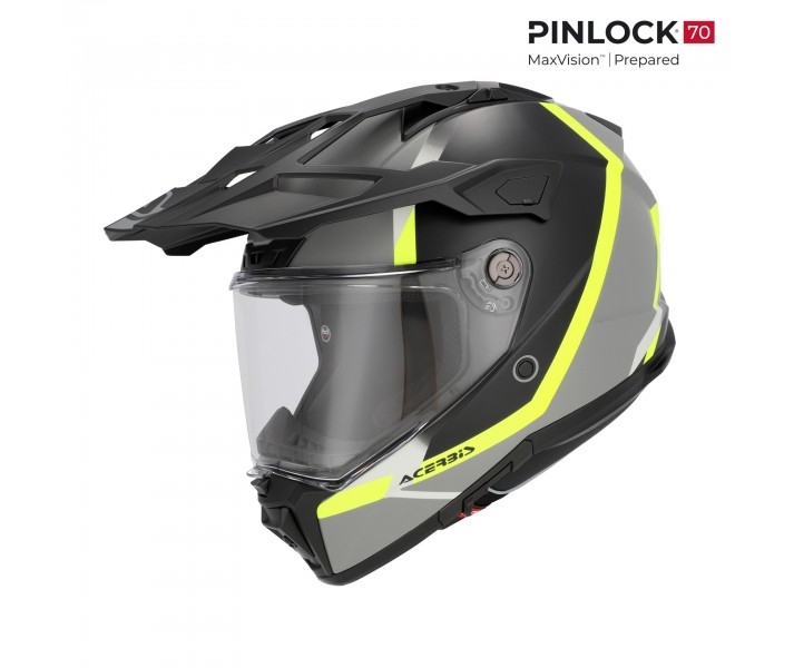 Casco Acerbis Attack Negro Amarillo Fluor |0026630.457|