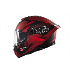 Casco Mt Thunder 4 Sv Luminence D5 Rojo Negro Mate |1308C38352|