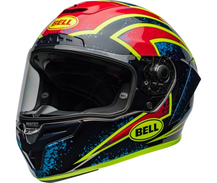 Casco Bell Race Star Dlx Flex Azul Brillo Xenón Retina |8008957001|