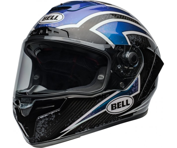 Casco Bell Race Star Dlx Flex Xenón Brillo Orión Negro |8008957005|