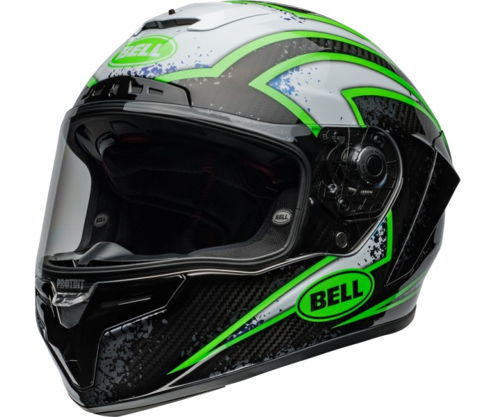 Casco Bell Race Star Dlx Flex Negro Brillo Xenón Kriptonita |8008957013|