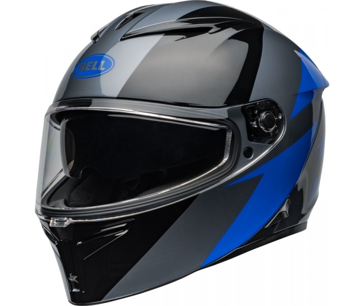 Casco Bell Lithium Shear Gris Azul Brillo |8008966001|