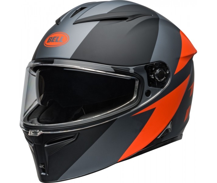 Casco Bell Lithium Shear Gris Mate Naranja |8008966006|