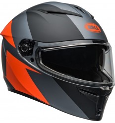 Casco Bell Lithium Shear Gris Mate Naranja |8008966006|