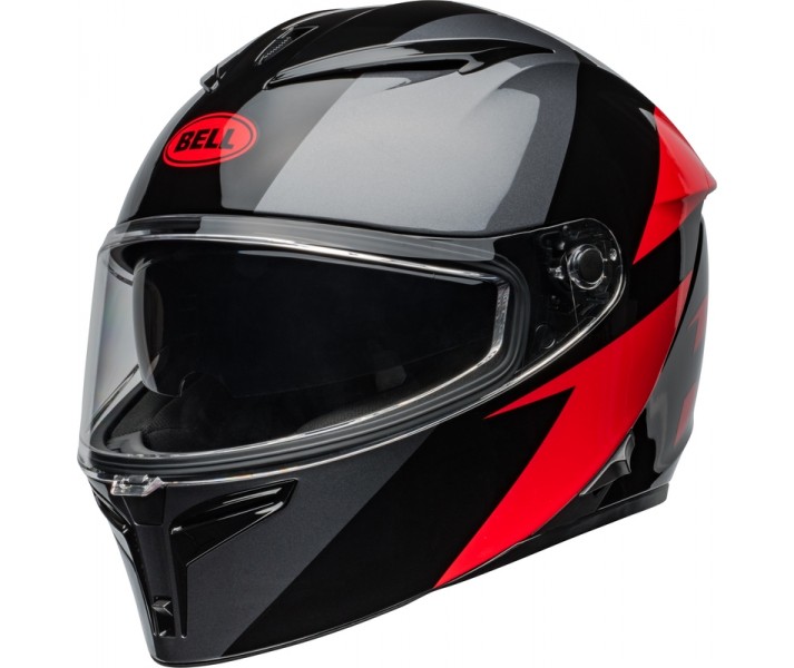 Casco Bell Lithium Shear Gris Rojo Brillo |8008966016|