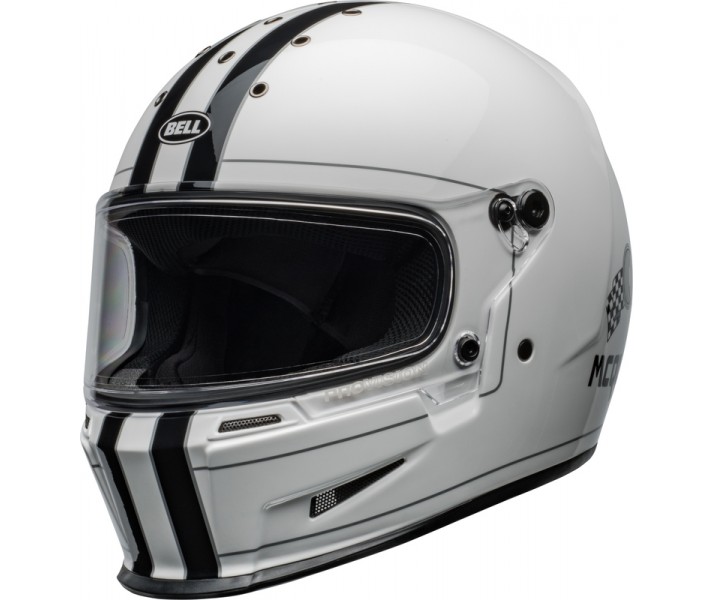 Casco Bell Eliminator Steve Mcqueen Blanco Brillo |8008972001|