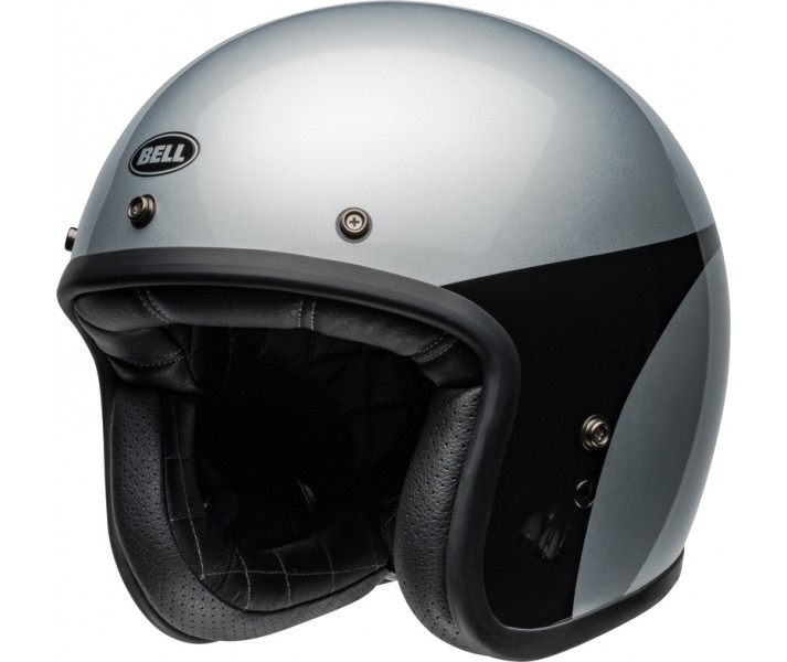 Casco Bell Custom 500 Chassis Plata Brillo Negro |8009207001|