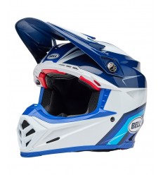 Casco Bell Moto-9S Flex Merchant Azul Brillo |8009255001|