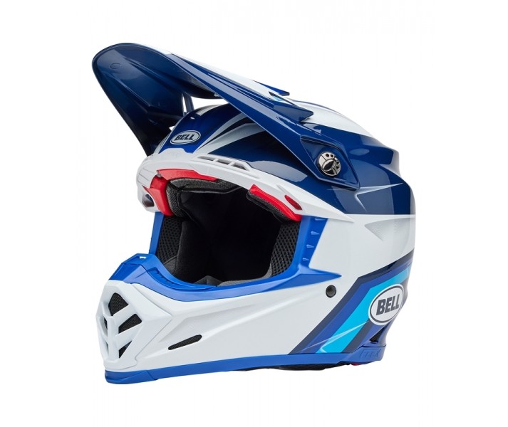 Casco Bell Moto-9S Flex Merchant Azul Brillo |8009255001|