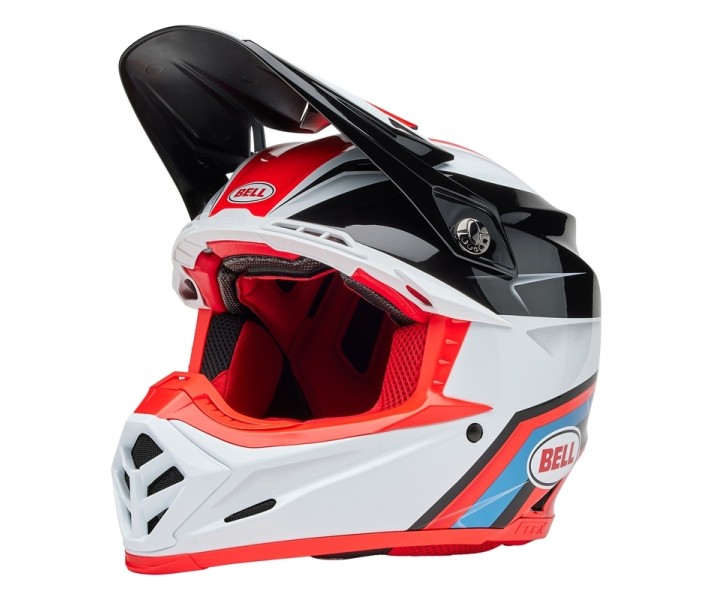 Casco Bell Moto-9S Flex Merchant Rojo Brillo Negro |8009255013|