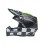 Casco Bell Moto-9S Flex Fasthouse Smoke Bomb Negro Amarillo