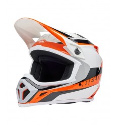 Casco Bell Mx-9 Mips Rift Naranja Brillo Blanco |8009257011|
