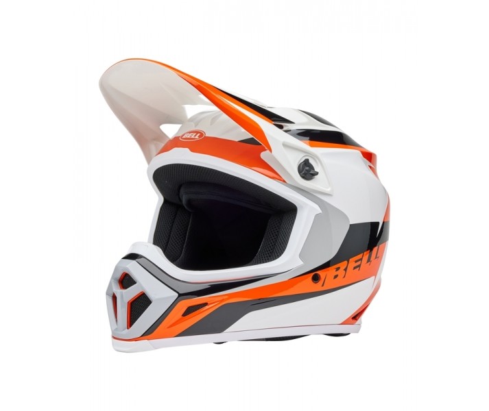 Casco Bell Mx-9 Mips Rift Naranja Brillo Blanco |8009257011|