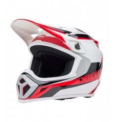 Casco Bell Mx-9 Mips Rift Rojo Brillo Blanco |8009257016|