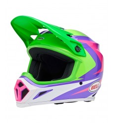 Casco Bell Mx-9 Mips Jackal Verde Púrpura Brillo |8009258011|