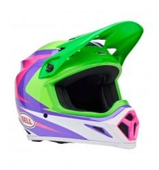 Casco Bell Mx-9 Mips Jackal Verde Púrpura Brillo |8009258011|
