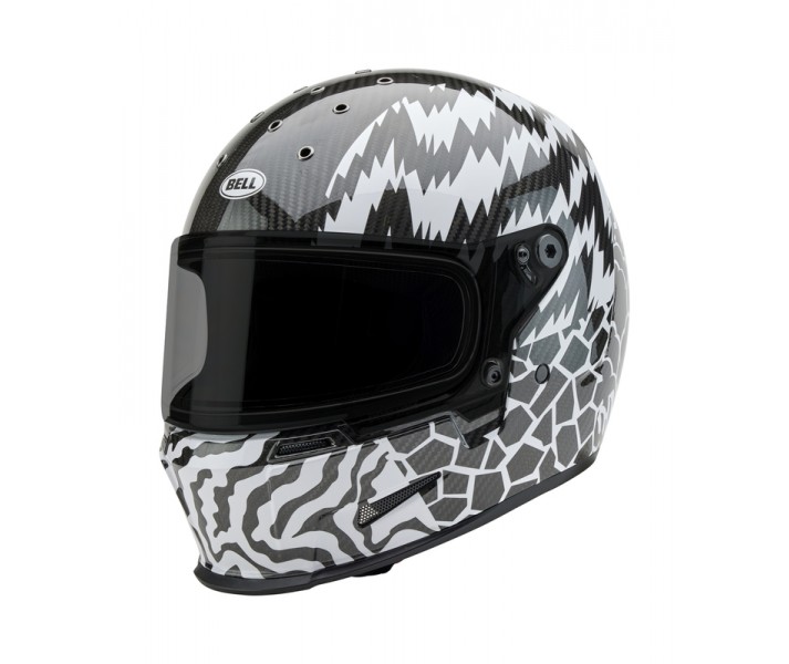 Casco Bell Eliminator Carbon Deathspray Negro Brillo Blanco |8009261001|