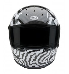 Casco Bell Eliminator Carbon Deathspray Negro Brillo Blanco |8009261001|